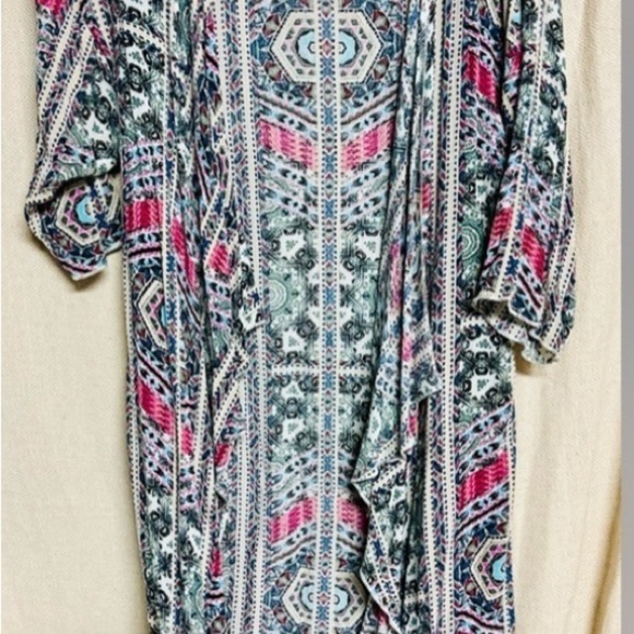 LuLaRoe Kimono Boho Print OS β Optional Swimsuit Bundle - Picture 4 of 5
